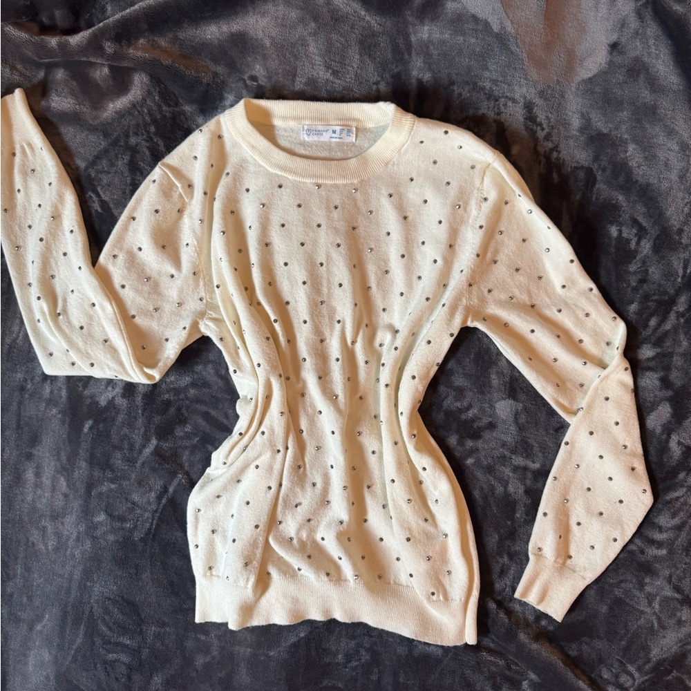 PRIMARK Cream Polka Dot Sweater